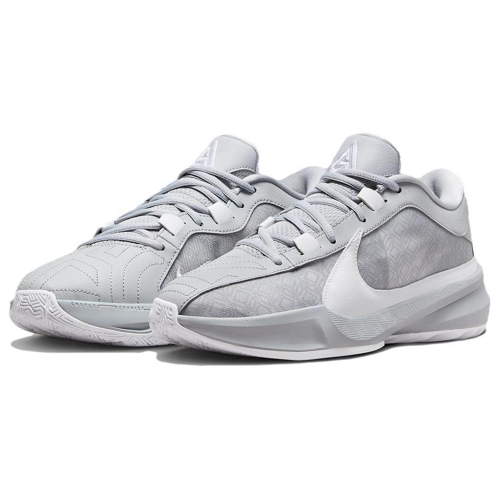 Nike Zoom Freak 5 TB Wolf Grey Men Sneakers White DZ2946-002