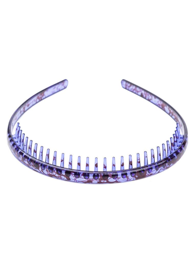 Новая Мода Эластичные Водонепроницаемые Повязки на Голову Зубчатый Обруч для Волос для Взрослых Большой для Умывания Широкий Небьющийся Пластиковый Ободок