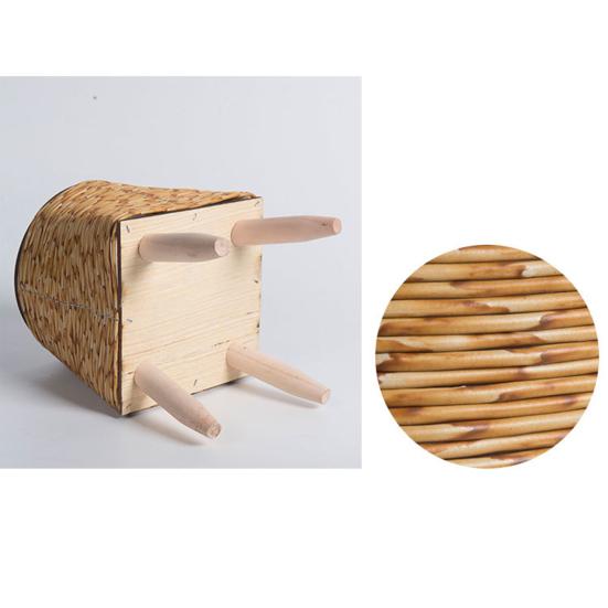 Rattan Woven Planter Pot Indoor Outdoor Flowerpot with Legs Handmade Cactus Succulent Plants Holder Container Home Balcony Garden Decoration