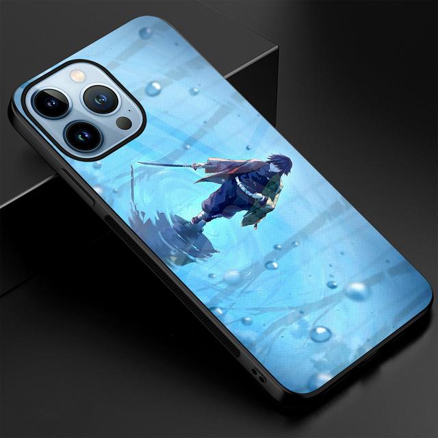 Чехол для телефона Demon Slayer Anime для Iphone 14 13 11 12 Pro Max Mini Xs Xr X, чехол из закаленного стекла для Iphone 7 8 6s Plus Se 2022