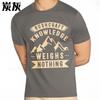 Свободная летняя футболка For men Bushcraft Knowledge Weighs Nothing С коротким рукавом Для взрослых С круглым вырезом Хлопковая футболка для него
