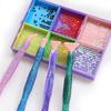 Glitter Diamond Painting Pen Kit with 6 Threaded Plastic Tips Wax Pads and Storage Box Rhinestone Picker Tool for DIY Crafts Nail Art
