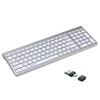 [Multi-Pairing, 4 Devices] BluetoothUSBType-C Wireless Keyboard with Numeric Keypad, US Layout, Ultra-Slim, Rechargeable Type-C Keyboard with Full