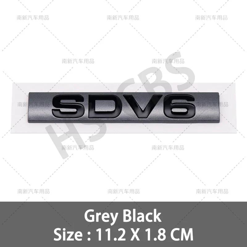 3D ABS HSE Luxury Badge SCV6 SCV8 SDV6 SDV8 Rear Trunk Emblem Car Fender Stickers For Discovery Velar Range Rover