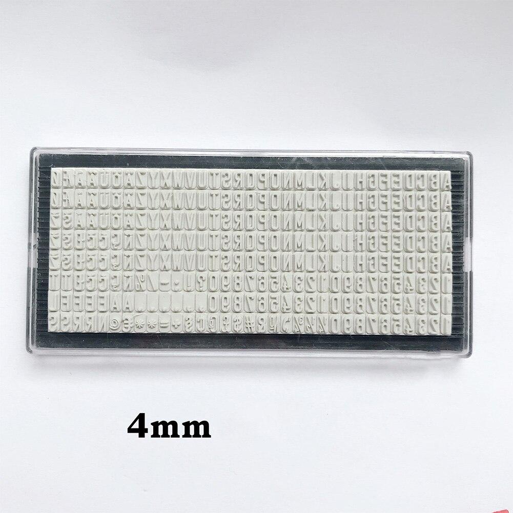 3mm/4mm/6.4mm Stamp Letters Plate Custom Personalised Name Address Rubber Stamp Accessory for Digital Letter Stamp DIY Scrapbook