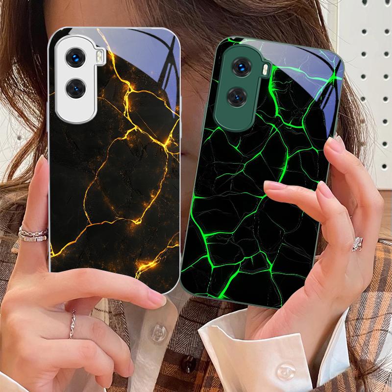 Красный лавовый текстурный узор Для Honor 30 50 50SE 70 Pro 90 200 200Pro Magic 4 5 7 Lite X9c Smart X50i Plus X9 X30 Стеклянный чехол для телефона