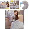 Soft And Fluffy Cloud Star And Moon Plush Pillow Light Up Decorative Sofa Cushion