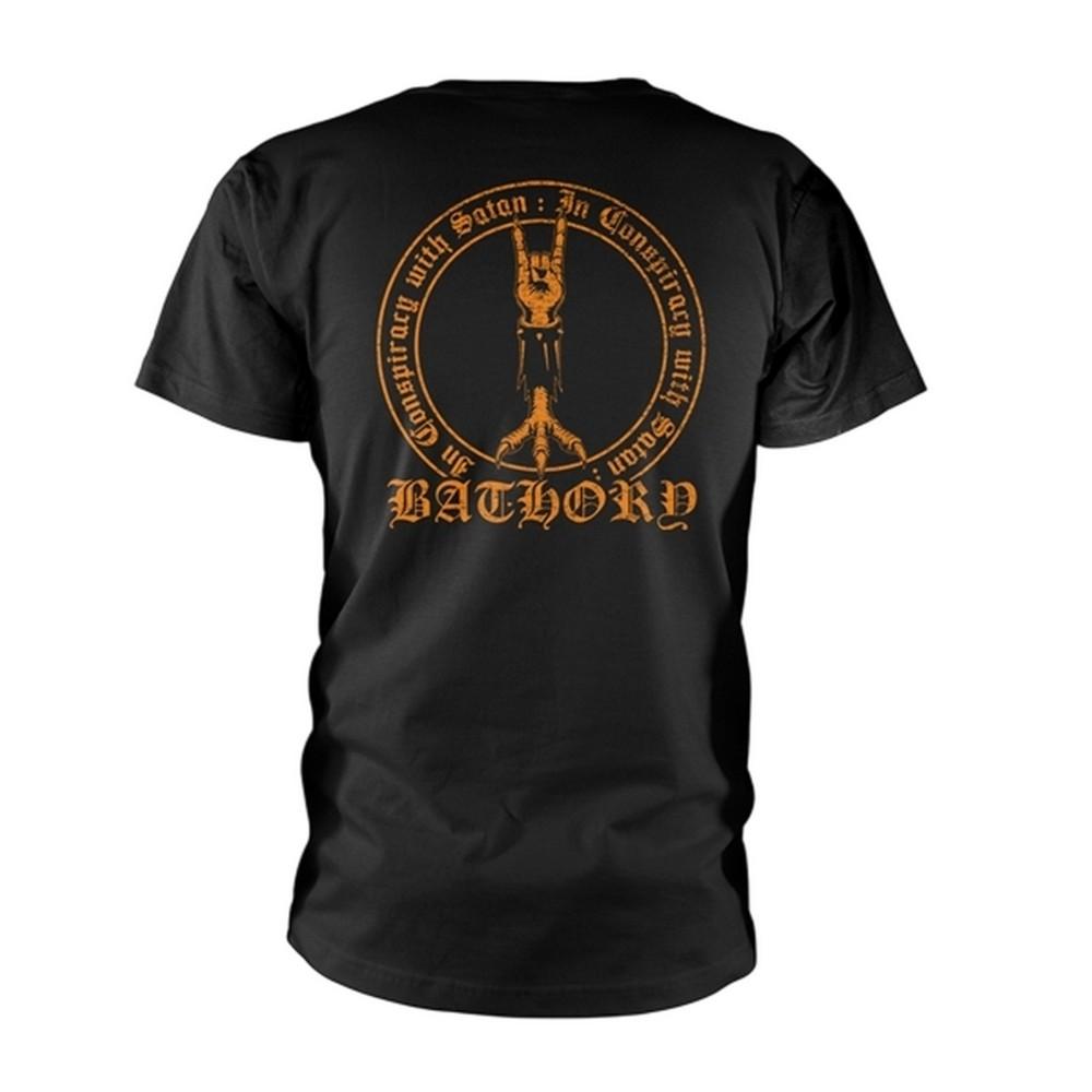 Bathory Unisex Adult In Conspiracy With Satan T-Shirt