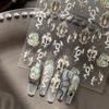 YITU Радужные Роскошные Змеиные Наклейки для Ногтей - Ретро Дизайн Ракушки с Клеевой Основой (Модель YT4297)