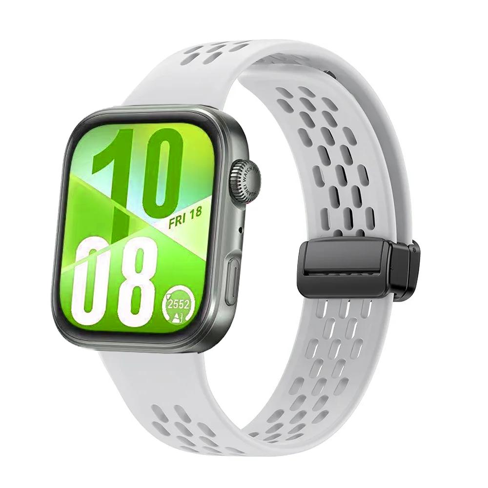 Magnetic Silicone Strap for Huawei Watch Fit 4 Fit 3 Sport Bracelet Wristband for Huawei Watch Fit 4 Pro Correa Belt Accessories
