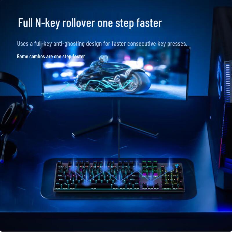 HP Механическая игровая клавиатура GK400F с подсветкой