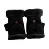 Winter Cycling Gloves Suede Warm Gloves Flip Cover Half Finger