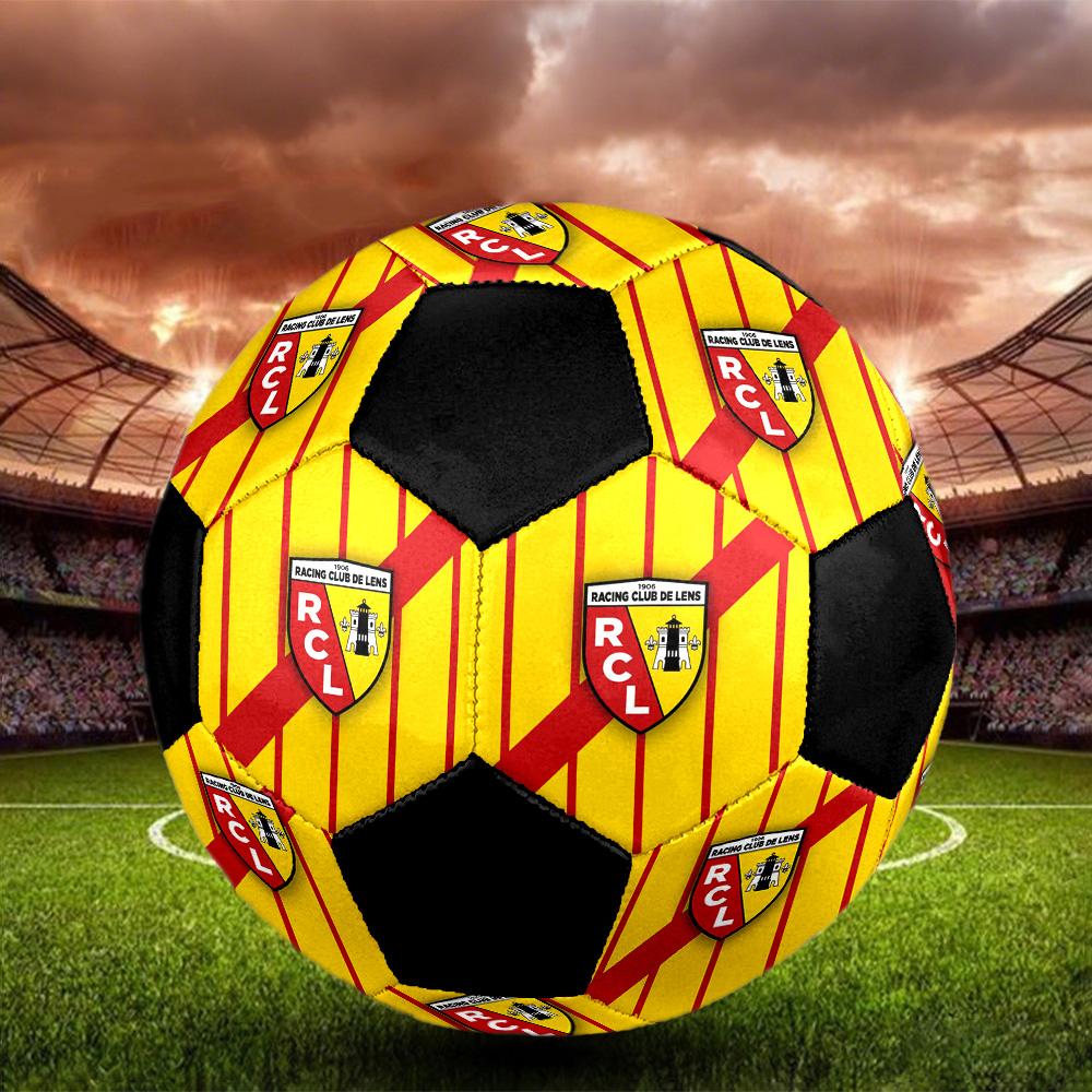 Мяч для мини-футбола RC Lens, разноцветный, для всех возрастов, размер 5, машинная строчка, ПВХ, готов к соревнованиям, прочный, с высоким отскоком