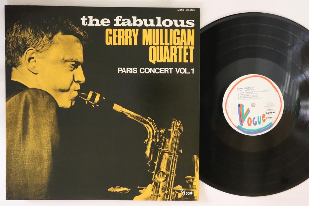 LP Record GERRY MULLIGAN - Paris Concert Vol. 1 YX4065 VOGUE 1977 Япония Джаз Б/у