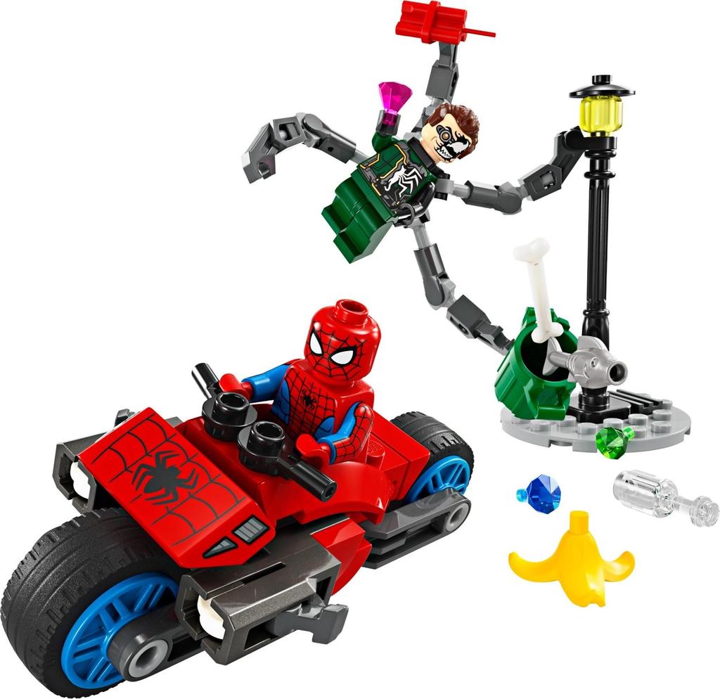 LEGO 76275 Погоня на мотоцикле Marvel: Человек-Паук против. Док Ок