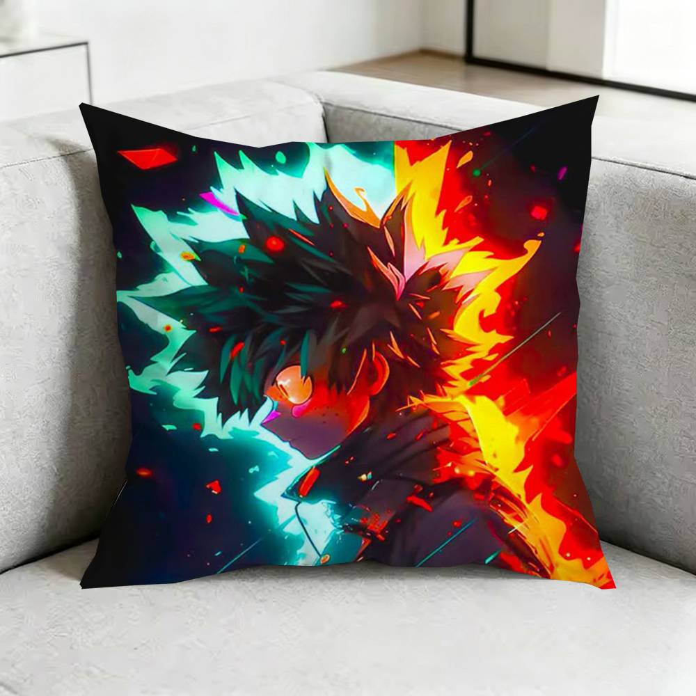 All Might Anime My Hero AcademiaA Pillow Case Square DoubleSided Sofa Cushion Cover Bedroom Bedside Pillow Gift