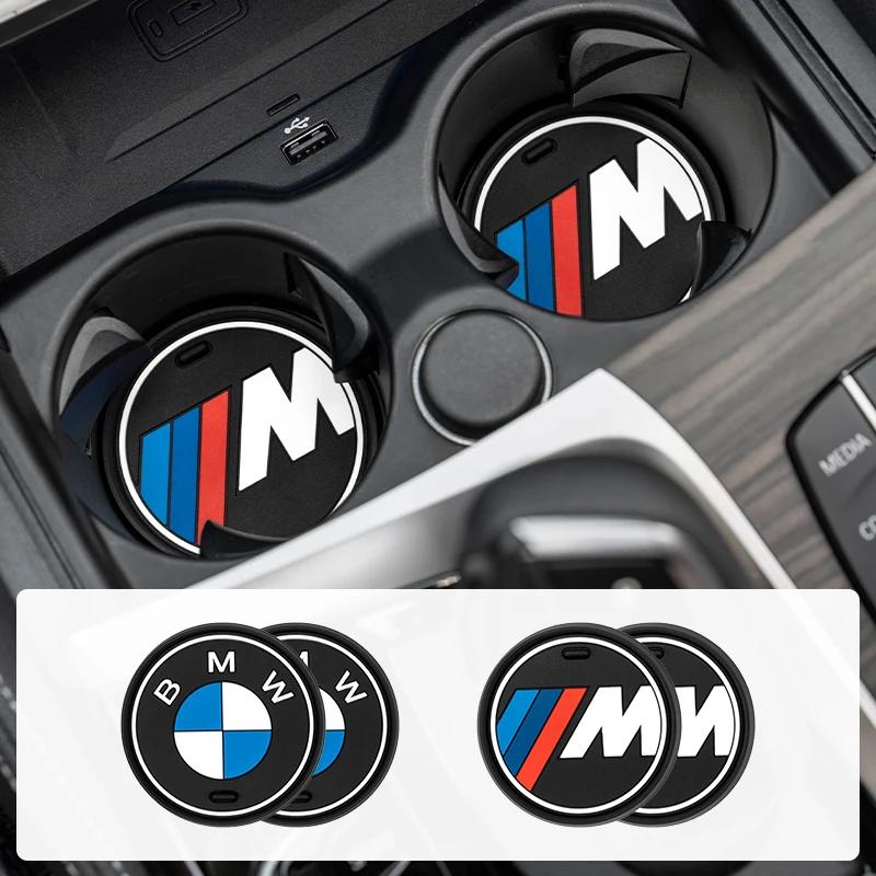 Car Sticker Hot 2025 M Power Car Coasters Silicone Anti-Slip Water Cup Mat For BMW X1 X2 X3 X5 X4 X6 X7 G30 G20 G32 G11 G12 F40