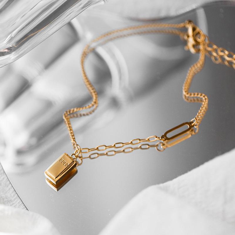 Simple Titanium Steel Anklet Women'S Advanced 18K Anklet  Love Anklet Accessories Gift