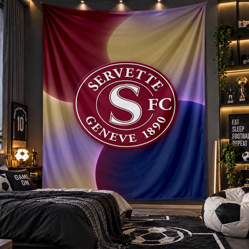 Wall Hanging Tapestry Servette FC Print Cloth for Living Room Bedroom Home Decor