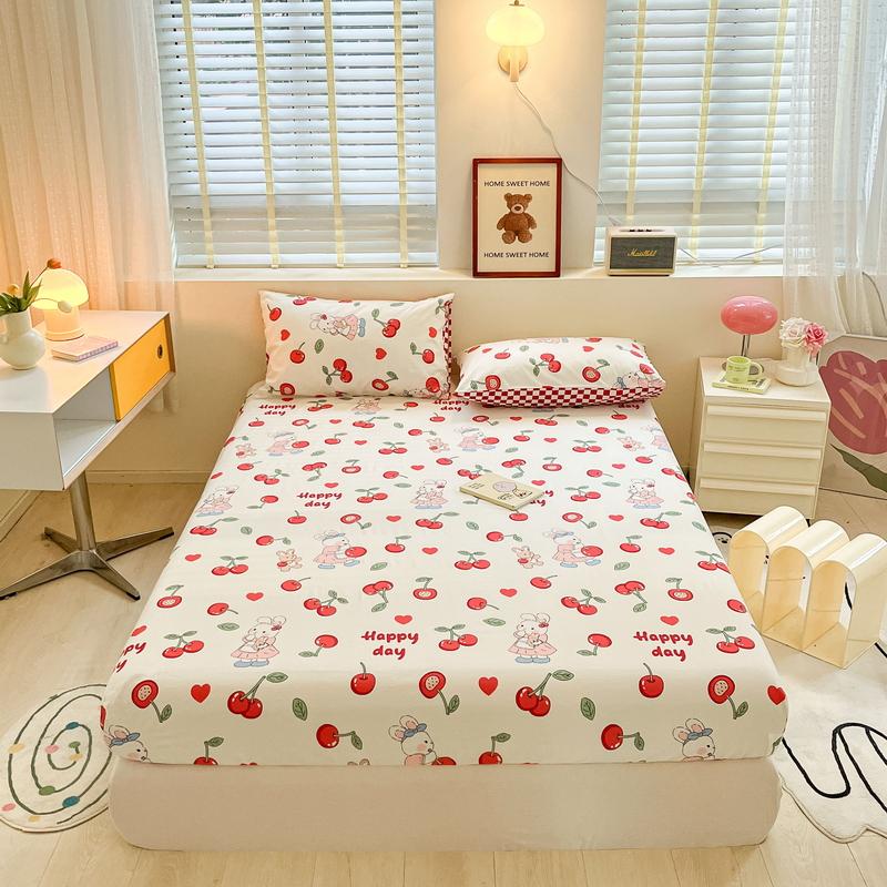 100% хлопок простыня на резинке для взрослых и детей покрывало в мультяшном стиле простыня мягкая защита для матраса sabanas (Нет наволочки)
