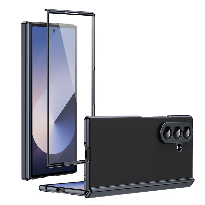 Матовый защитный чехол для Samsung Galaxy Z Fold 7 G Z Fold 6 Чехол со встроенной защитой экрана Защита всего корпуса и шарнира