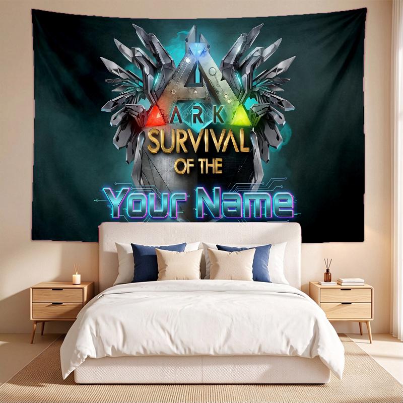 Ark: Survival Evolved (5) Гобелен с индивидуальным именем, настенный гобелен, настенное искусство, декор для спальни, гостиной