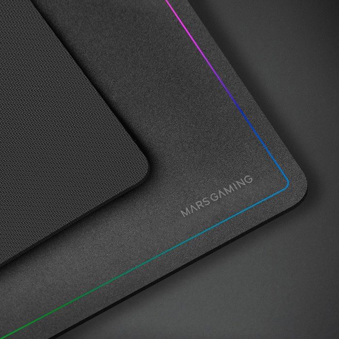 Tapis De Souris - Mars Gaming - MMP124 - Bord Arc-en-ciel - Base Antidérapante - Surface Nanotextile