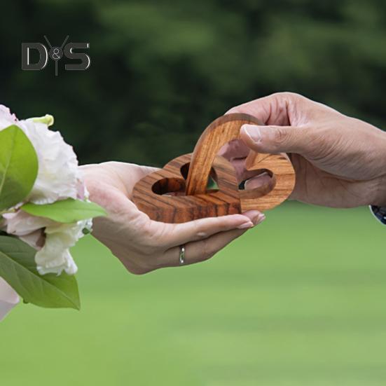 Деревянное украшение в виде сердца Переплетенные сердца Любовь Памятный подарок Переплетенные сердца Пары Памятный подарок на годовщину День святого Валентина