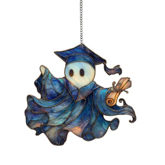 Ghost Hanging Decoration Acrylic Ghost Series Sun Catcher Cartoon Ghost Halloween Decoration for Windows Porch Walls