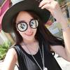 Fashion Women's Double Metal Nose Bridge Sunglasses Outdoor Driving Eyewear
