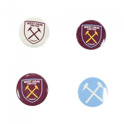 West Ham United FC Значок (Пакет из 4)