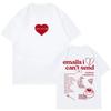 Sabrina Carpenter Emails I Can't Send T-shirt Album Tour Crewneck Short Sleeve Tee Women Streetwear New Fashion Women's Clothing