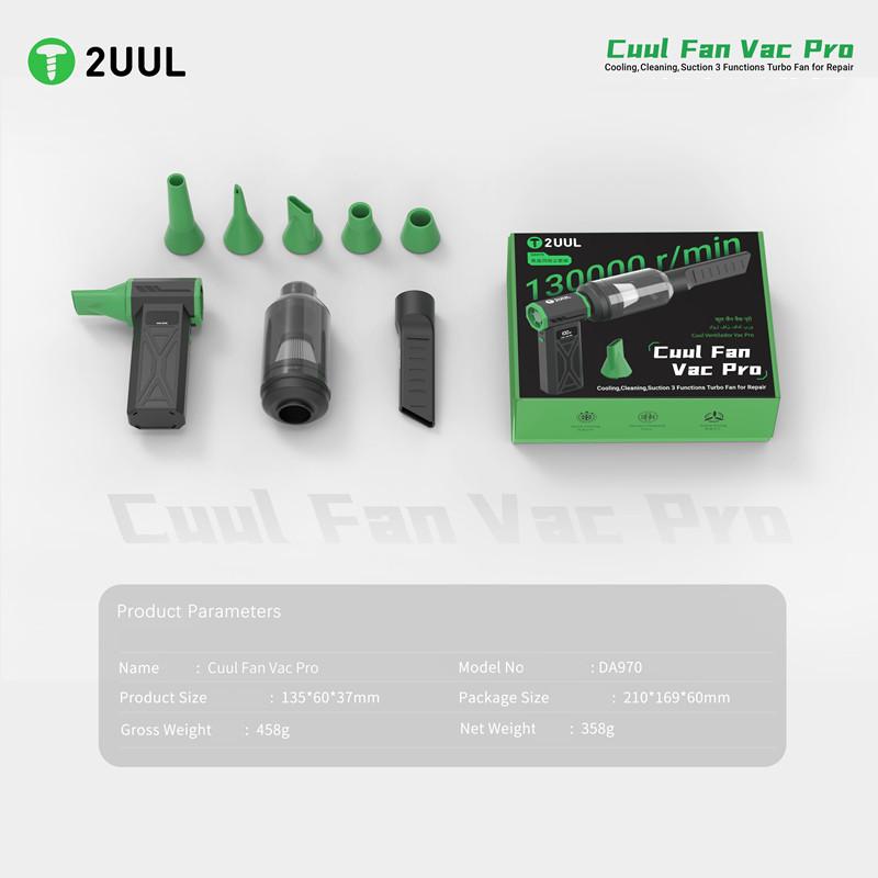 2UUL DA97 DA970 130000rpm Cuul Fan Pro Electric Air Duster for Mobile Phone Maintenance Quick Cooling Rapid Drying Cleaning Tool