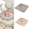 Breathable Memory Foam Chair Cushions Non Slip Flower Pattern Square Seat Pads for Comfort and Softness