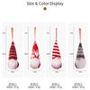 Knit Christmas Gnome Ornaments Set - Faceless Doll Tree Hanging Decor for Holiday Home & Festive Forest Theme