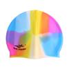 Classic High Elastic Long Hair Waterproof Flexible Silicone Colorful Swimming Hat Swimming Cap Swim Pool Hat Bathing Cap