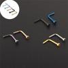 Hook Piercing Punk Phul L-Shape Bone Pin Nose Stud Nose Stud