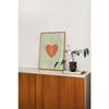 Lovely Trendy Red Heart Canvas Art Paintings Aesthetic This Is My Happy Place Wall Posters Prints for Living Room Home Decor