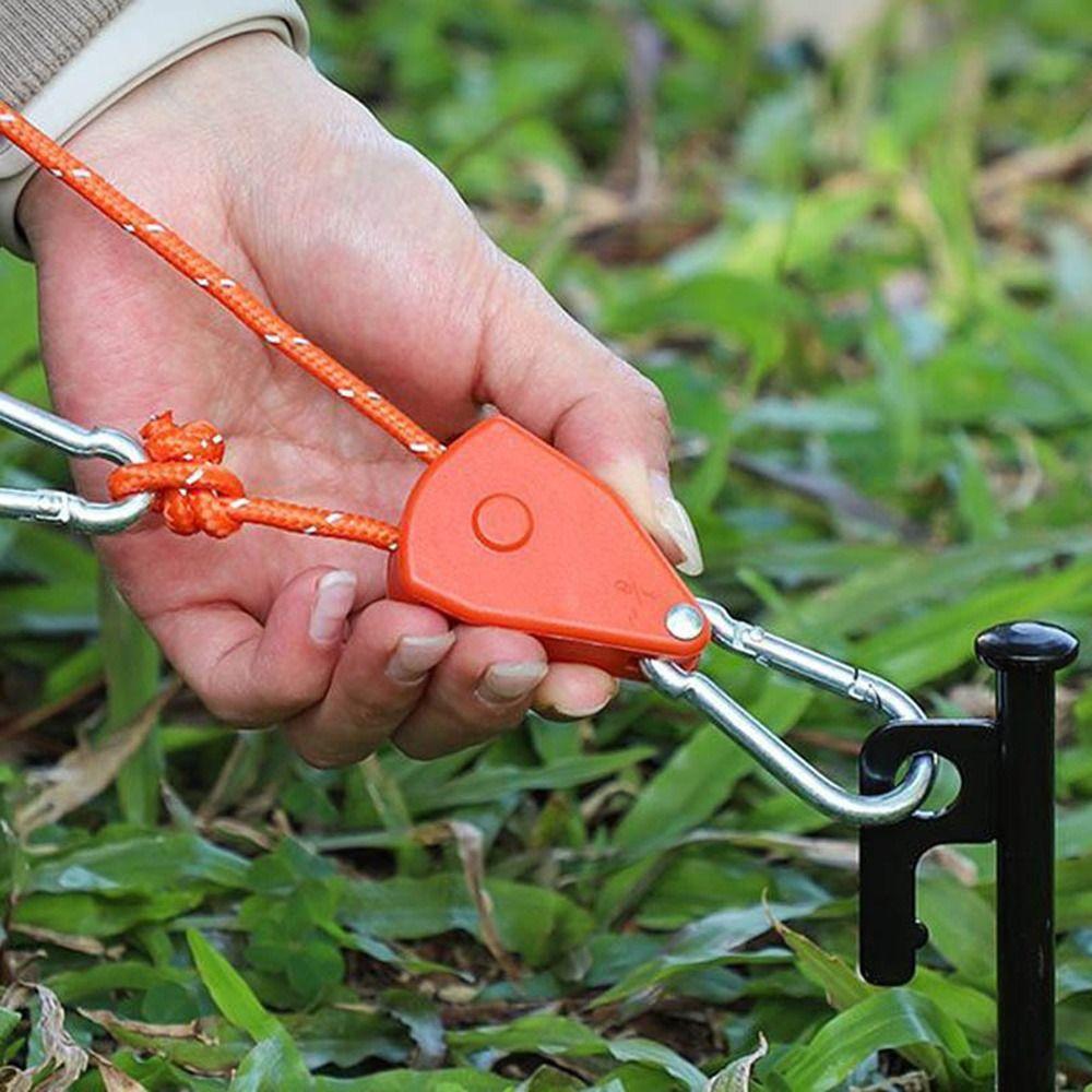 with Buckles Tent Ropes Reflective Pulley Tensioner Fastener Tie Down Fastener  Camping Accessories