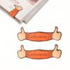 Magnetic Leather Bookmark with Thumb Design for Book Lovers Notebooks and Clip