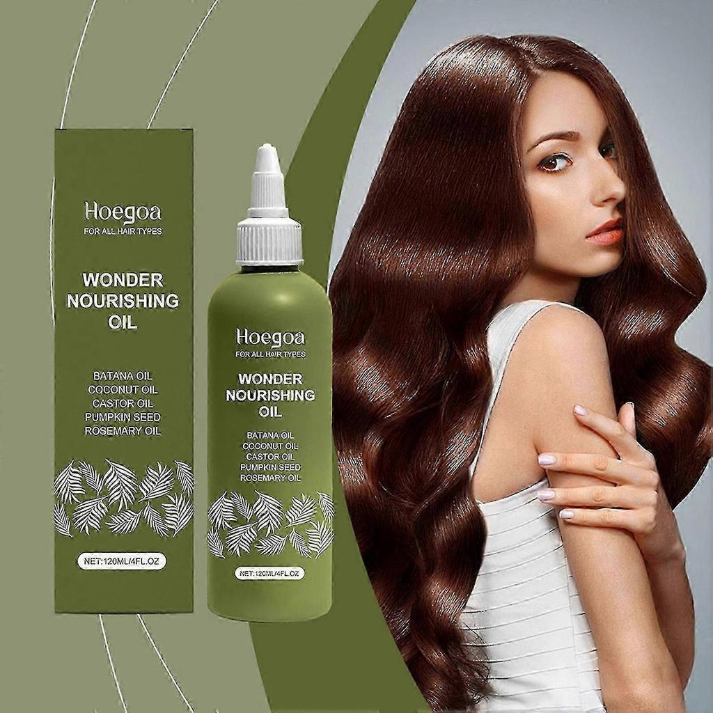 120ml Batana Oil Suitable for Hair Growth Nourishing Thin Hair Scalp Oil with Castor Rosemary Oil Suitable for All Hair Types-jc