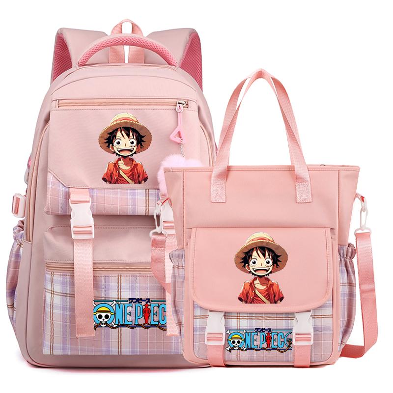 2 шт./компл. аниме цельный рюкзак высокого качества наклонная сумка через плечо повседневная сумка для подростка девочка мальчик обратно в школу мультяшная сумка рюкзак Mochila