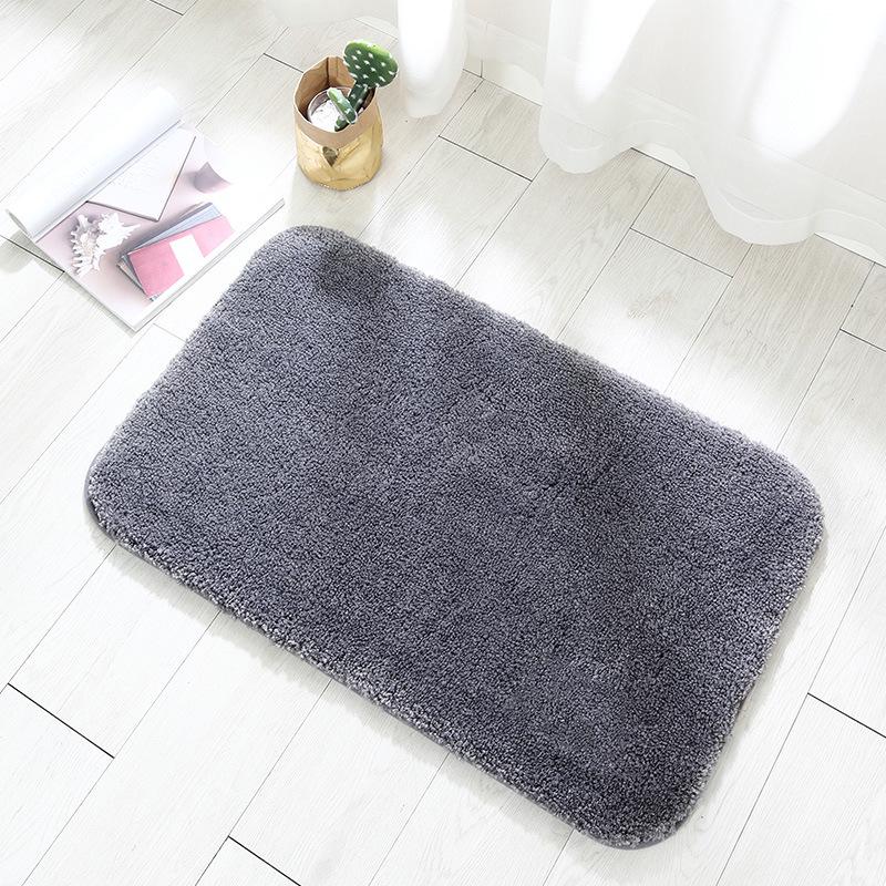 High Plush Reinforced Carpet Simple Kitchen Bathroom Door Mat Bathroom Non-slip Mat Absorbent Foot Mat