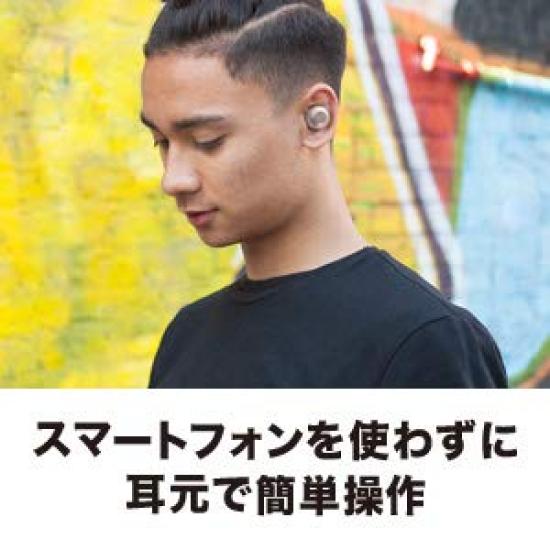 Earphones Compatible with Completely Wireless Earphones Deep Bass Up To Approximately 45 Hours of Playback Qualcomm Enhanced Call Quality Blue BL