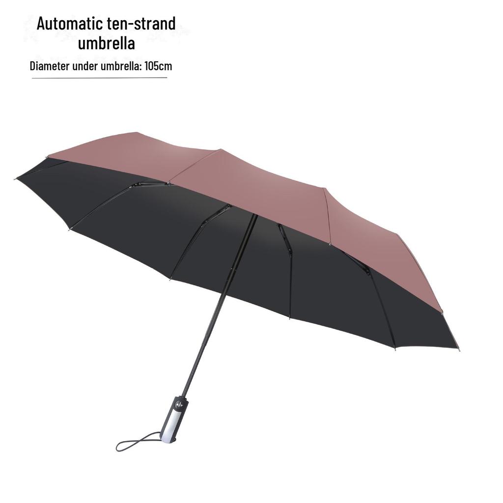 UV Protective Black Folding Sun Umbrella - Anti-Ultraviolet Women's Sunshade with Custom Logo