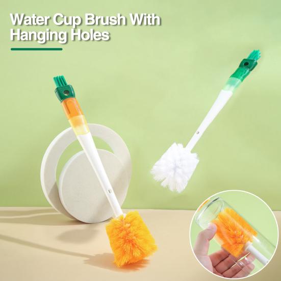 5-в-1 Набор щеток для чистки бутылок с водой Многофункциональная бутылка для напитков Щетка для соломы Очиститель зазоров в губах на 360 градусов Простая очистка Мытье кружки с водой
