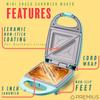 Mini Snack Sandwich Maker, Indicator Light,  Inch Mold, Great for French Toast, Tuna Melt,