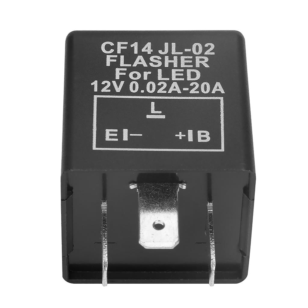 CF14 JL-02 3-контактный светодиодный мигающий реле-прерыватель для указателей поворота, устранение гипермигания, 12 В