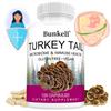 Bunkell Turkey Tail Mushroom Supplement 1000mg per Serving, Trametes versicolor Mycelium,  120 Caps