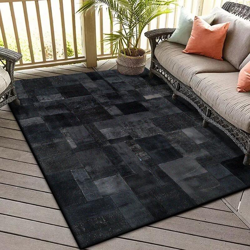 Современный геометрический коврик для балкона, абстрактное украшение для дома, нескользящий ковер для гостиной, ковер для спальни, ковер для лаунжа, дивана, легко чистящиеся напольные коврики